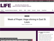 Tablet Screenshot of baptistlifeonline.org